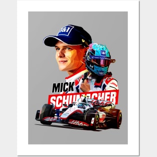 Mick Schumacher Low Poly Posters and Art